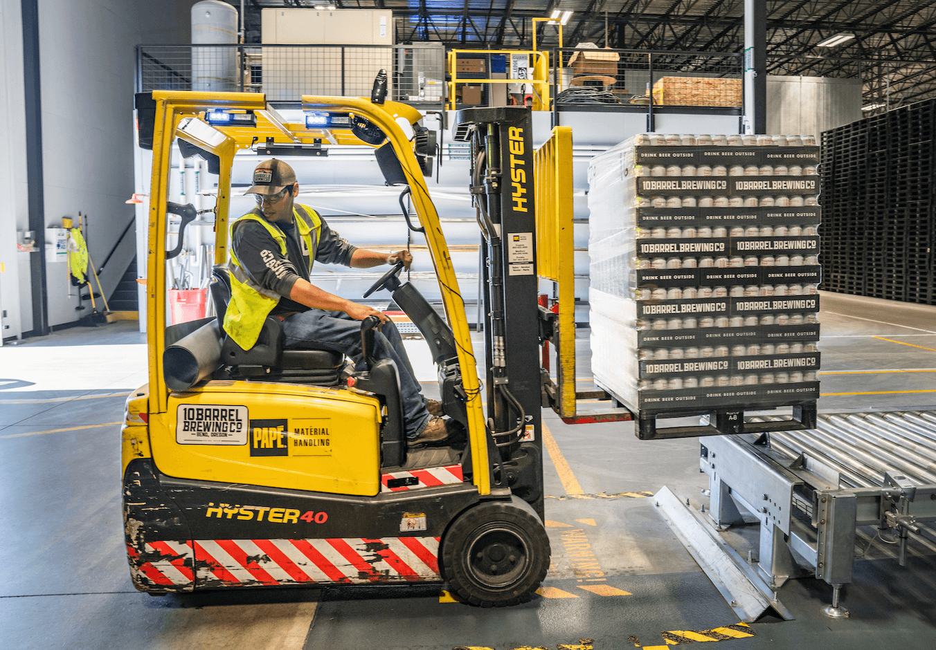 Person Using Forklift